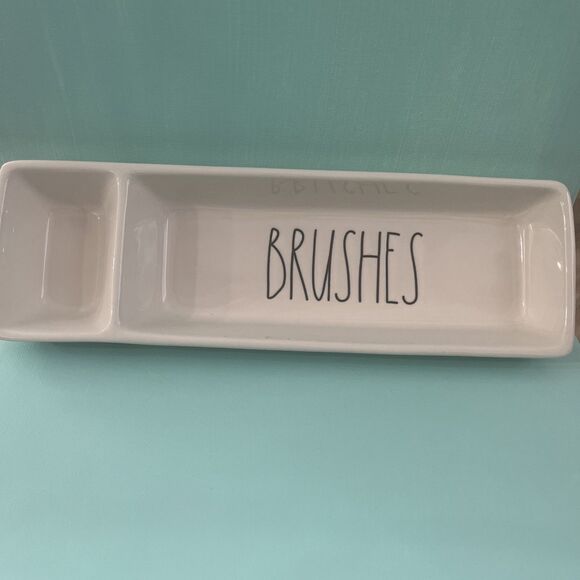 RAE DUNN BRUSHES HOLDER ORGANIZER Container Paint Brush Tray Brushes - Picture 6 of 6